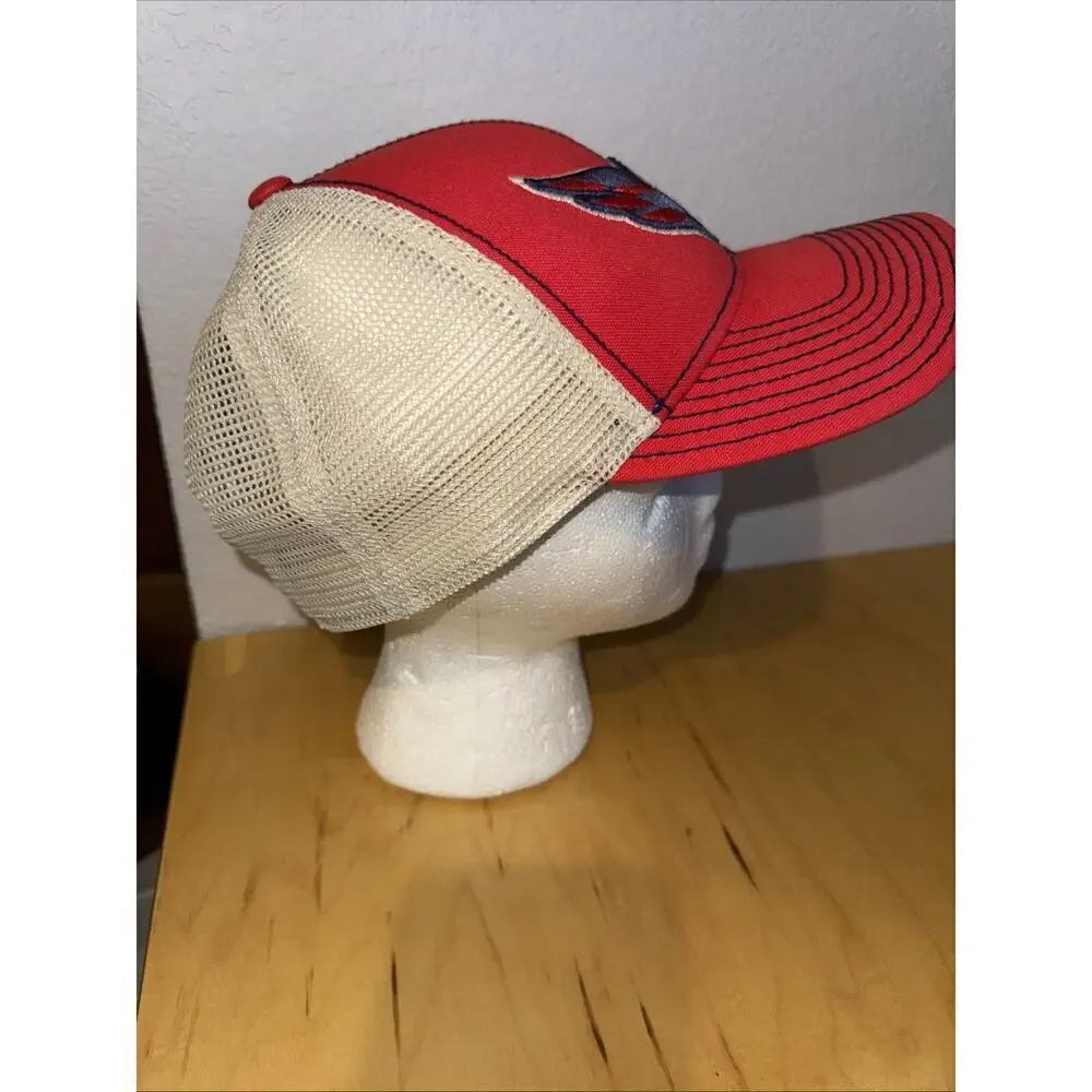 Washington Capitals CCM Red White Eagle Mesh Back Hat Cap Adjustable Snapback
